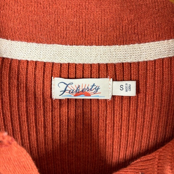 Faherty Brand Mikki Polo Sweater Small - Picture 6 of 8